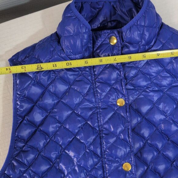 J. Crew Quilted puffer Vest Purple Size Large - Picture 5 of 7